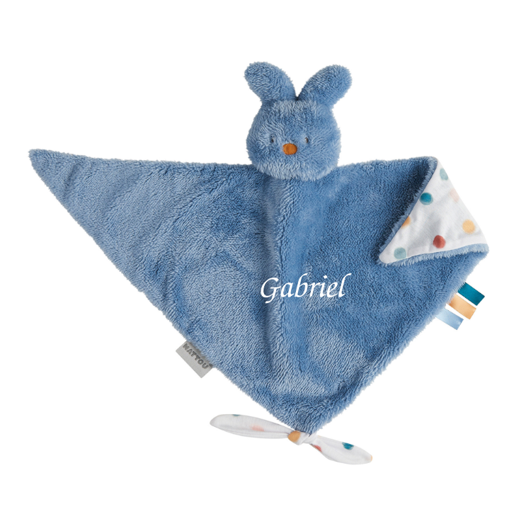  - tipidou - maxi comforter blue rabbit 40 cm 